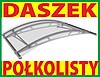 _www.e-markizy.pl Daszek ze stali nierdzewnej  LIGHTLINE półkolisty z akrylu 148x91 cena Adams Żary