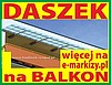 _www.e-markizy.pl Daszek balkonowy nad balkon z poliwęglanu komorowgo  100x60cm  cena Adams Żary