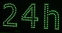 REKLAMA DIODOWA LED zobacz 24 h zielona dioda