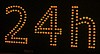 REKLAMA DIODOWA LED zobacz 24 h pomarańczowa dioda