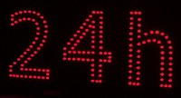 REKLAMA DIODOWA LED zobacz 24 h czerwona dioda