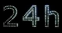 REKLAMA DIODOWA LED zobacz 24 h biała dioda