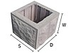 Element betonowy do budowy słupków ogrodzeniowych kolor 28x28x20cm (cena netto)