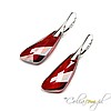Kolczyki Swarovski Elements wing redmagma 27