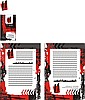 Projekt logotypu + wizytówka + ulotka _2_ Agencja Reklamowa RED apple