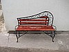 Ławka ogrodowa kuta Elegancka metaloplastyka