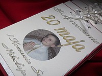 DRUK ZAPROSZEŃ KOMUNIJNYCH, ŚLUBNYCH ZE ZDJĘCIEM