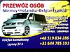PRZEWÓZ OSÓB, BUSY DO HOLANDII, NIEMIEC, BELGI