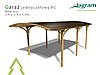 Garaż drewniany na jeden samochód (pergola, altana, wiata, zadaszenie)