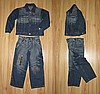 NOWY komplet jeans bluza - katana spodnie