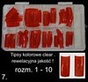 Tipsy kolorowe 120szt nr.7 z kieszonką , super jakość - NOWOŚĆ!!!