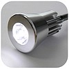 Lampa / oprawa LED regulowana szyjka "gooseneck"  12V  3W - biała ciepła