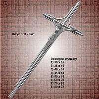 Krzyż nr 8-50x18 nierdzewny