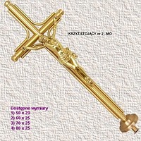 Krzyż stojący nr 2 mosiądz 60 x 25