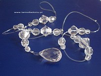 GIRLANDA Z KRYSZTAŁKÓW AKRYLOWYCH "CRYSTAL" - DŁUGOŚĆ 70cm (+/- 1cm)