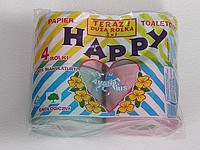 Papier toaletowy Happy kolorowy a4