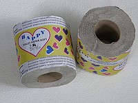 Papier toaletowy szary w banderoli pakowany po 64 szt.w worku