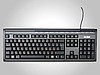 Klawiatura multimedialna KM-03 Grey/USB/EN/LT/RU/SLIM