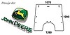 Szyba przednia do ciągnika John Deere