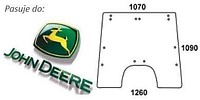 Szyba przednia do ciągnika John Deere
