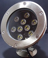 Lampa LED zewnętrzna podwodna IP68 9x1W AC12V 420-510LM 60st. RGB 3R3G3B automatyczna zmiana kolorów
