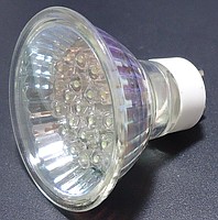 GU10 20 LED 1W 50LM 230V BIAŁA CIEPŁA
