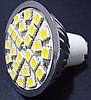 GU10 24 SMD 5050 4,5W 380LM 230V ALU B.CIEPŁA 3100K 120st. z przetwornicą CCD