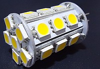 G4 24 SMD 5050 4,5W 350LM 12V ALU B.CIEPŁA 3100K 120st. z przetwornicą CCD