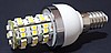 E14 48 SMD 3528 3W 265LM 230V B.CIEPŁA 3100K 360st.