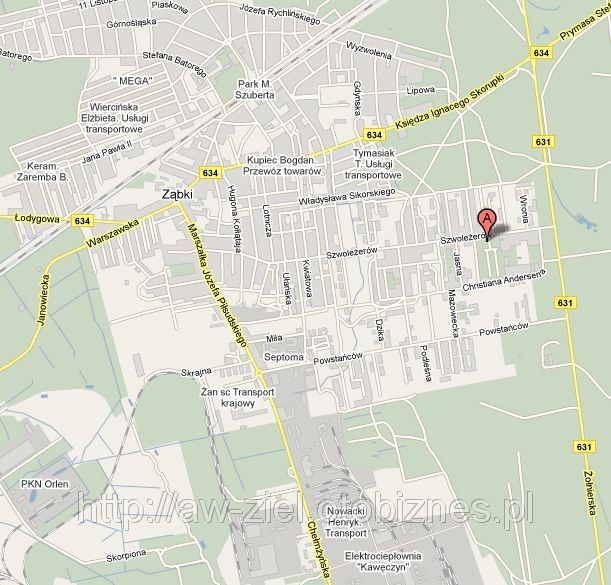 Mapa dojazdu