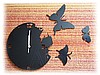 Zegar Ścienny "Motyl" Do Domu Biura Sklepu
