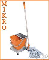 Mop + Wiaderko z Wyciskarką na Konstrukcji Jezdnej - Zestaw "Mikro 1"