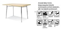 Stoły z blatem werzalit