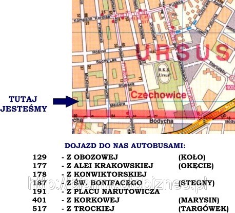 Mapa dojazdu