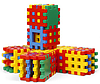 Klocki Konstrukcyjne Wafle MARIO-INEX 48 elementów