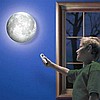 Lampa na ścianę w postaci księżyca