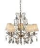 Lampa sufitowa BORGEBY złota kryształ Markslojd 102874
