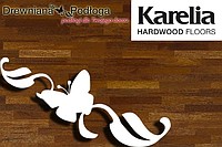 Panele drewniane KARELIA Merbau Natur, lakier półmat, 3 lamele