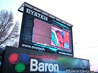 Ekran LED rozdzielczość P10, telebim zewnętrzny LED  raster P10