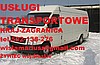 USLUGI TRANSPORTOWE,PRZEPROWADZKI DO 1,5TONY KRAJ ZAGRANICA KRAJE EU. ZYWIEC WOJ.SLASKIE