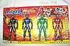 POWER RANGERS 4 figurki z diodą 15cm wysokie