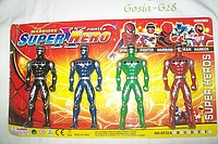 POWER RANGERS 4 figurki z diodą 15cm wysokie