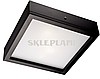 Plafon drewniany 33x33cm  kwadrat wenge 2 x 60W E27 - skleplamp.pl