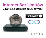 NETIA INTERNET BEZ LIMITÓW Z NETIA SPOTEM JUŻ OD 25 ZŁ