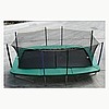 Trampolina Euro 110 x 17 ft (3,05 x 5,18 m) z siatką zabezpieczającą i drabinką