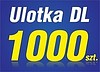 ULOTKI DL 1000 szt. druk dwustronny KOLOR