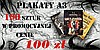 Plakaty A3 100 sztuk  kreda 150g